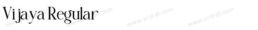 Vijaya Regular字体转换